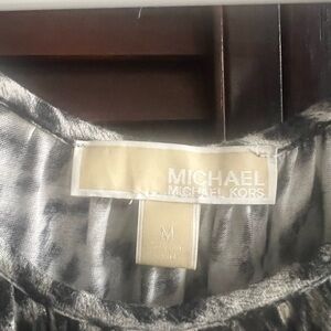 Michael Kors Black and grey leopard print  Blouse
